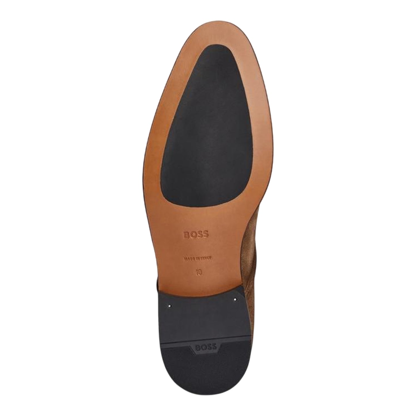 Medium Beige - Lifestyle - Boss Mens Derrek Suede Low Heel Derby Shoes