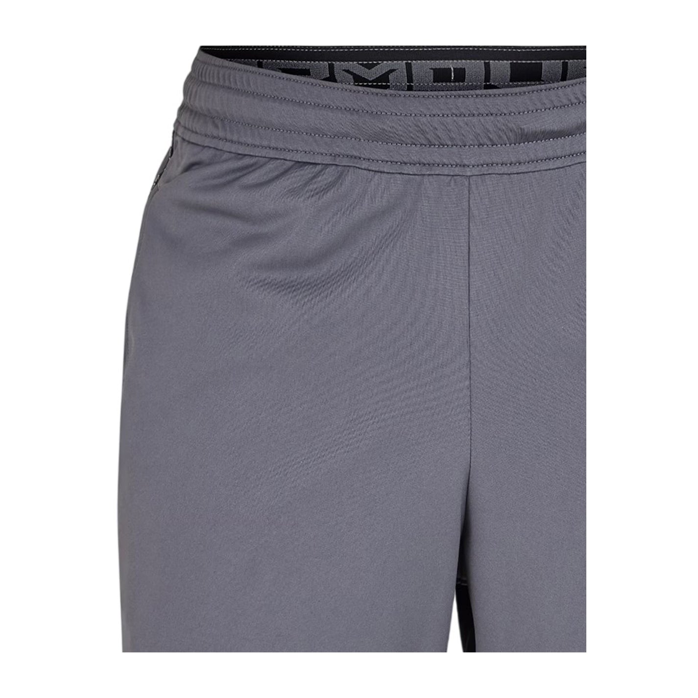 Grey - Side - Under Armour Mens Challenger Knitted Tailored Shorts