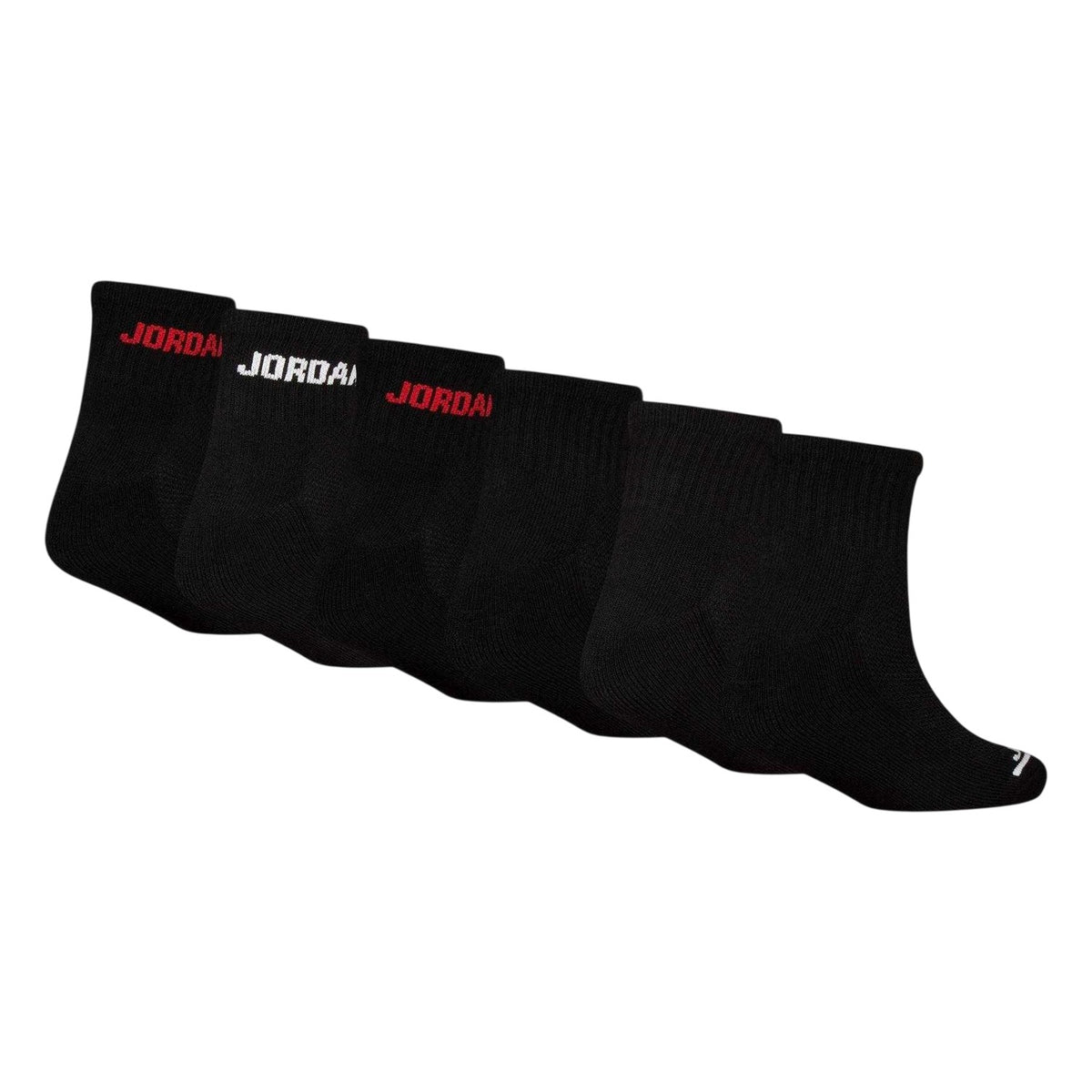 Black - Back - Nike Childrens-Kids Logo Trainer Socks (Pack of 6)