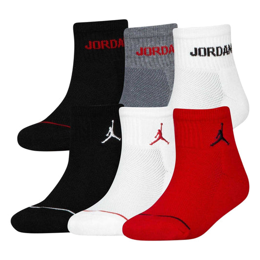 Multicoloured - Front - Nike Childrens-Kids Logo Trainer Socks (Pack of 6)
