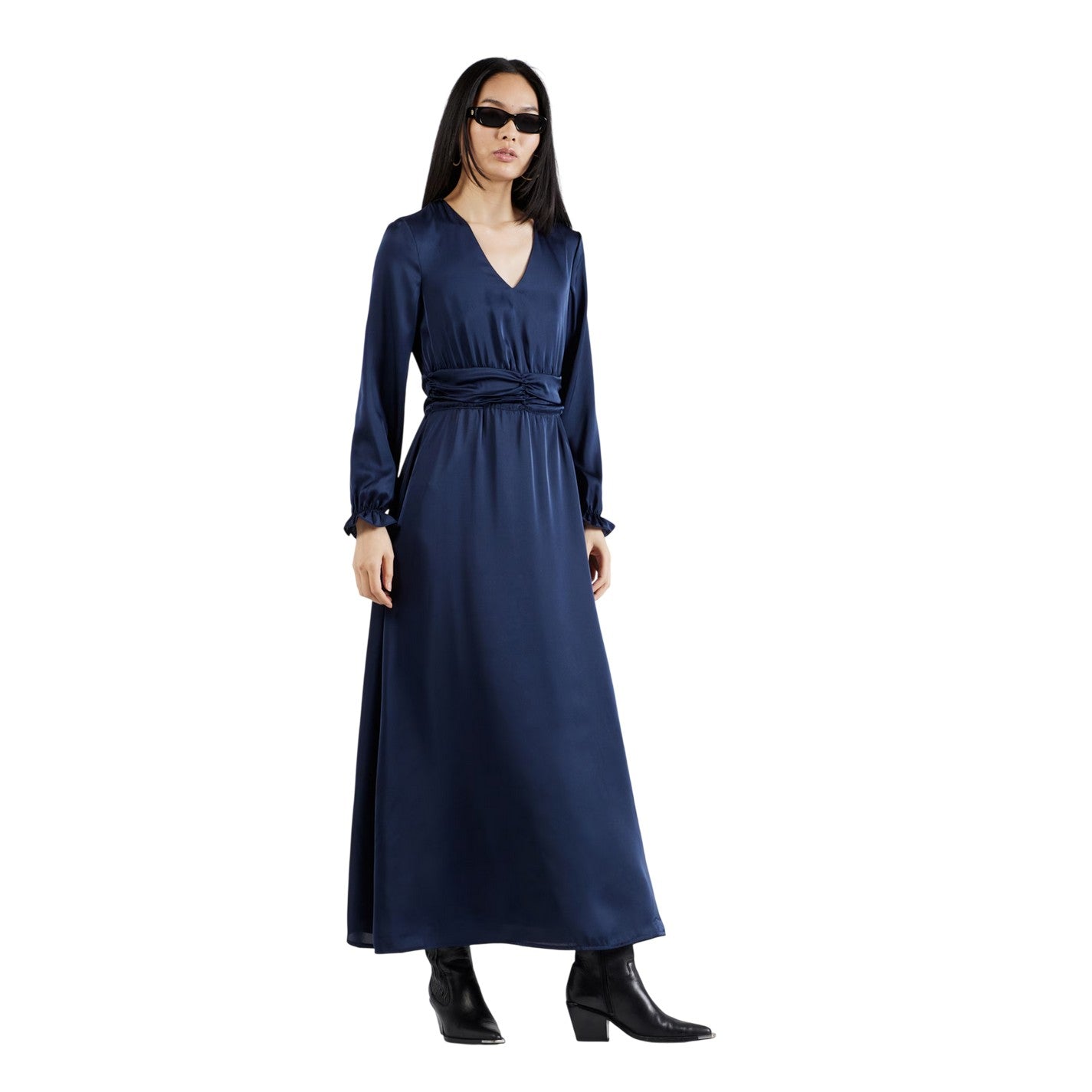 Navy Blazer - Lifestyle - Vero Moda Womens-Ladies Honey V Neck Wrap Dress