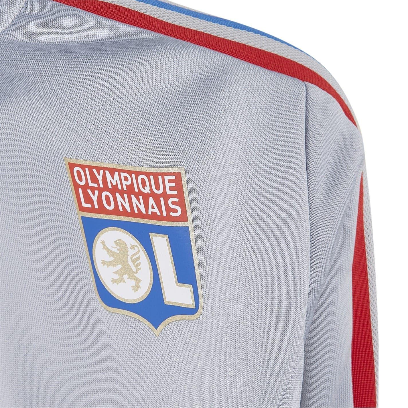 Silver - Lifestyle - Adidas Childrens-Kids Tiro 21 Olympique Lyonnais Training Top