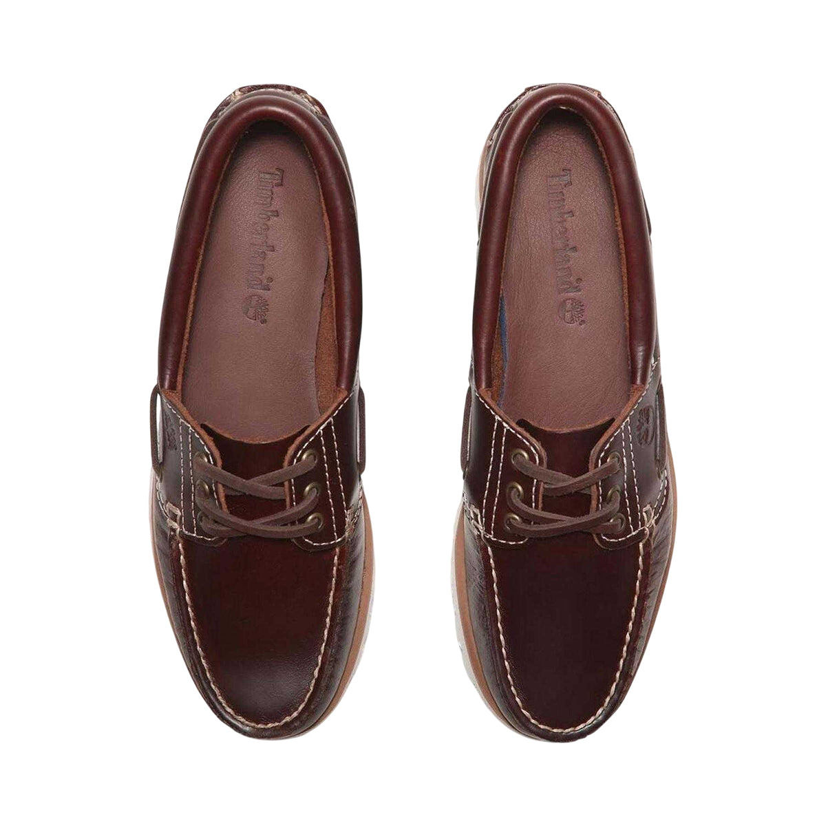 Brown - Lifestyle - Timberland Womens-Ladies Noreen Leather Boat Shoes