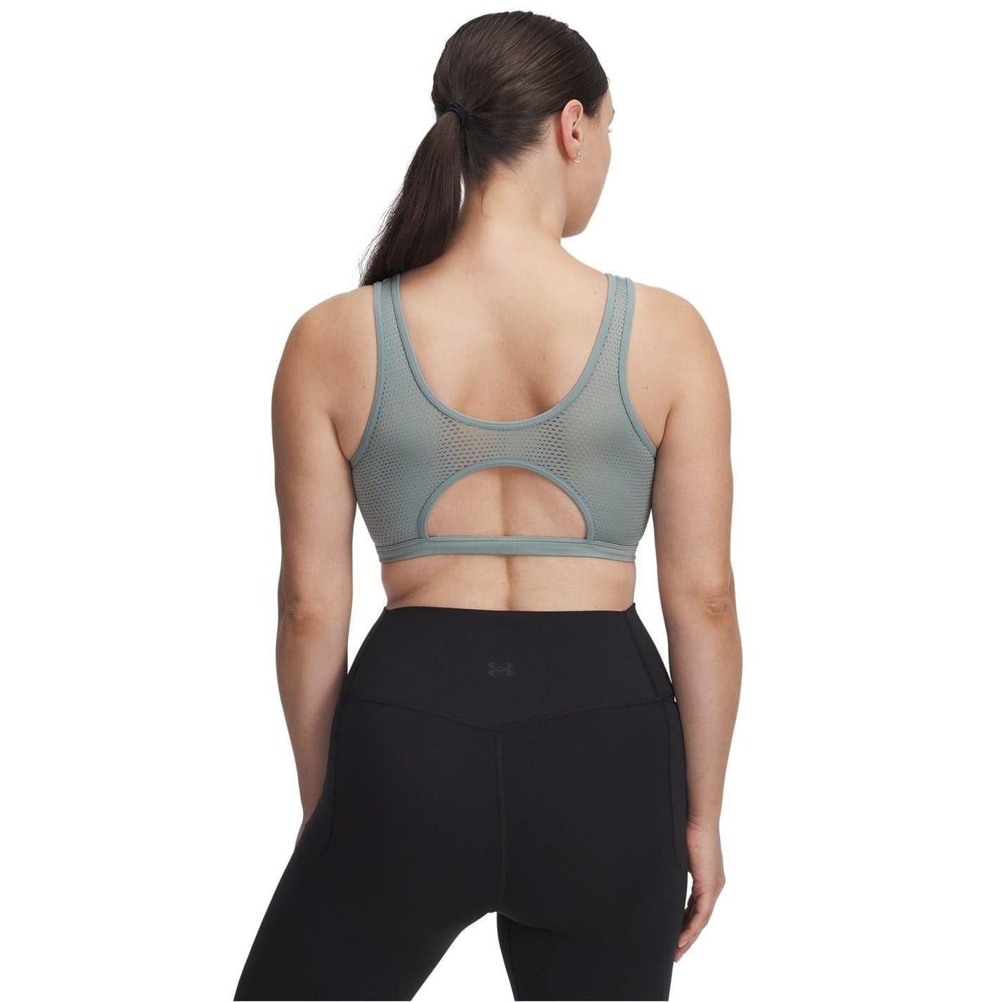 Green - Pack Shot - Under Armour Womens-Ladies Infinity Low Impact Sports Bra