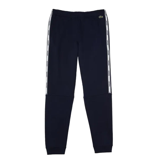 Blue - Front - Lacoste Mens Branded Tape Jogging Bottoms