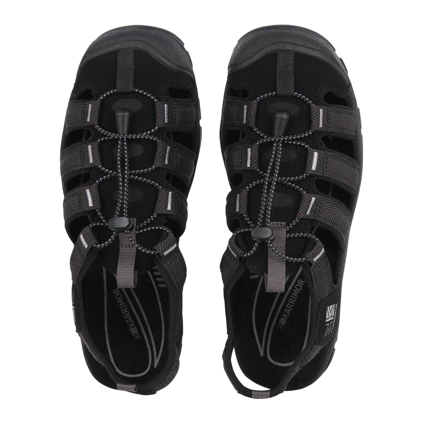 Black - Side - Karrimor Mens Ithaca Walking Sandals