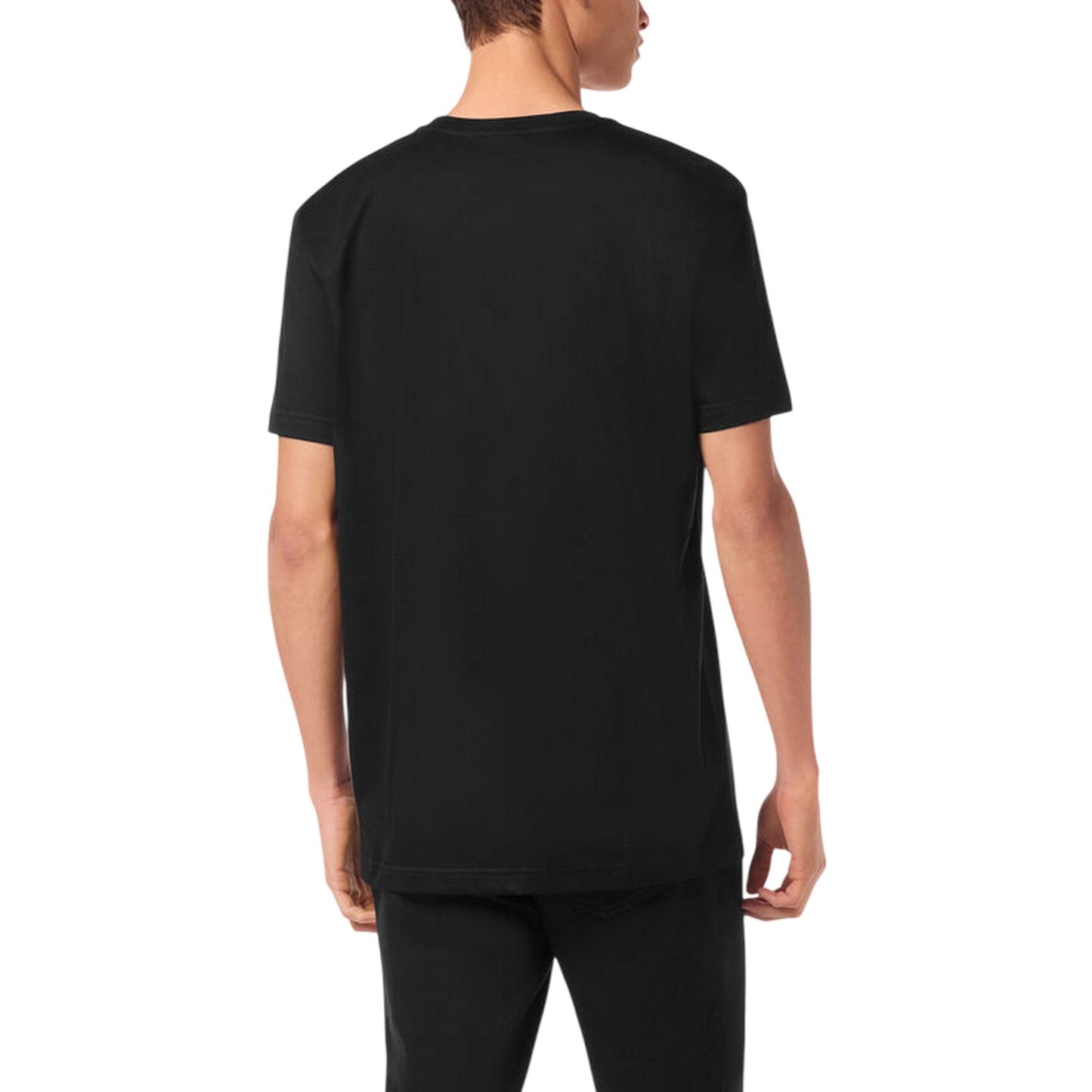 Black - Side - Aquascutum Mens Logo T-Shirt
