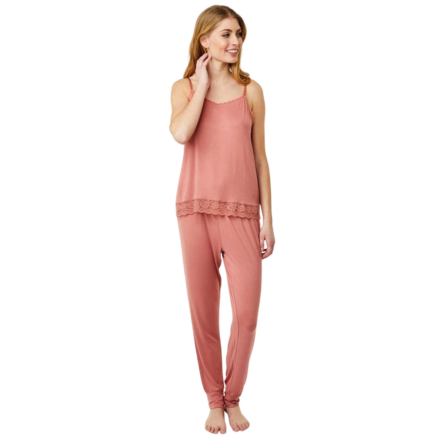 Mahogany - Pack Shot - CCDK Copenhagen Womens-Ladies Lace Detail Camisole