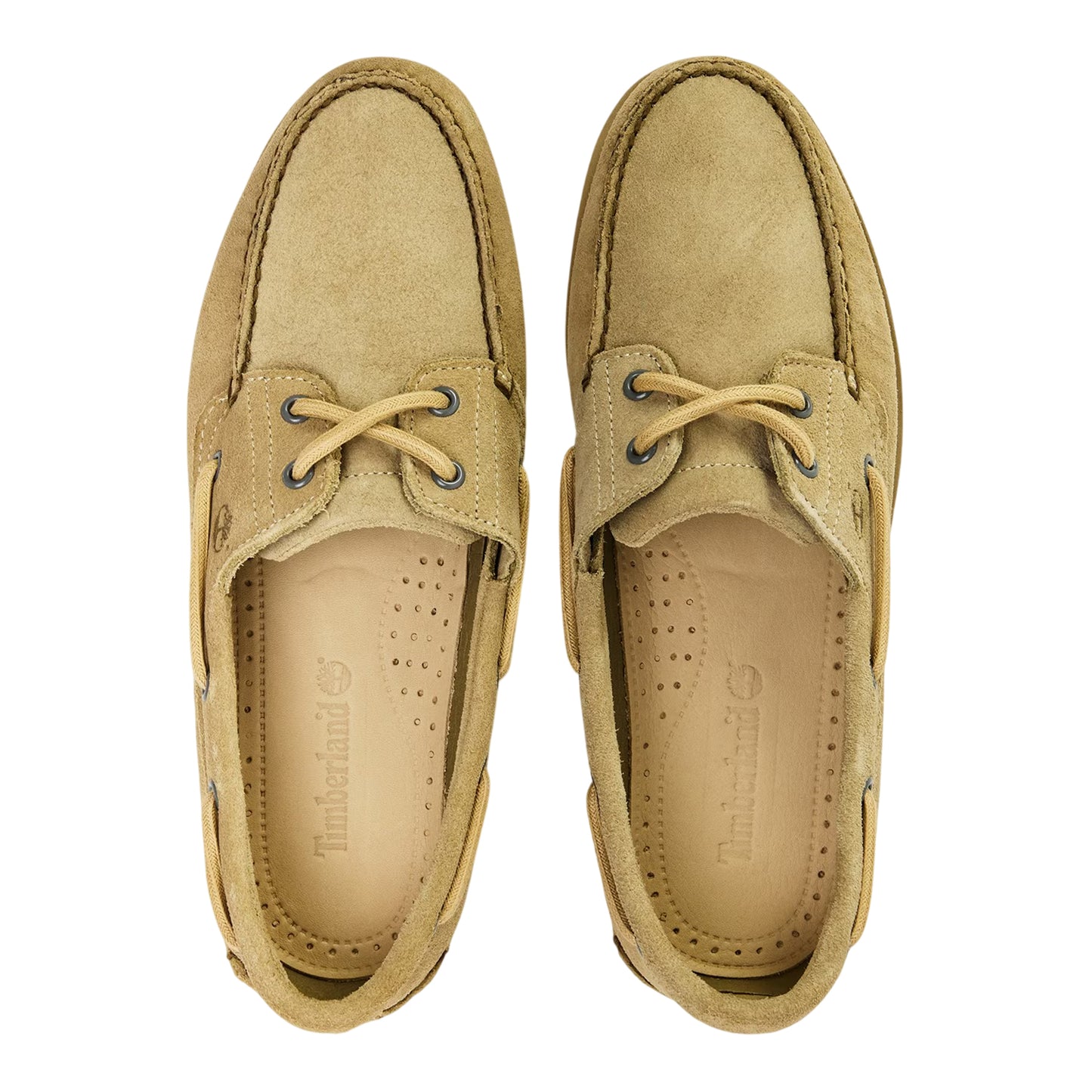 Light Green - Side - Timberland Mens Classic Textured Suede Lace Up Boat Shoes