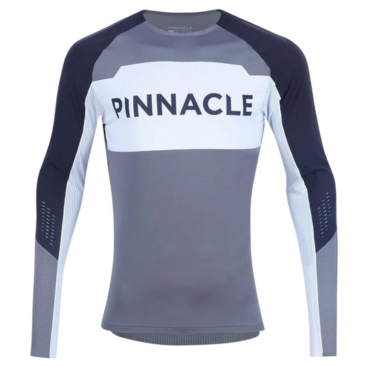 Multicoloured - Front - Pinnacle Mens MTB Long-Sleeved Cycling Jersey