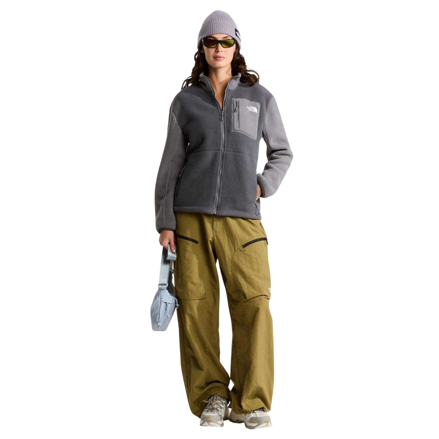 Anthracite Grey - Side - The North Face Womens-Ladies Yumiori Full Zip Fleece Jacket