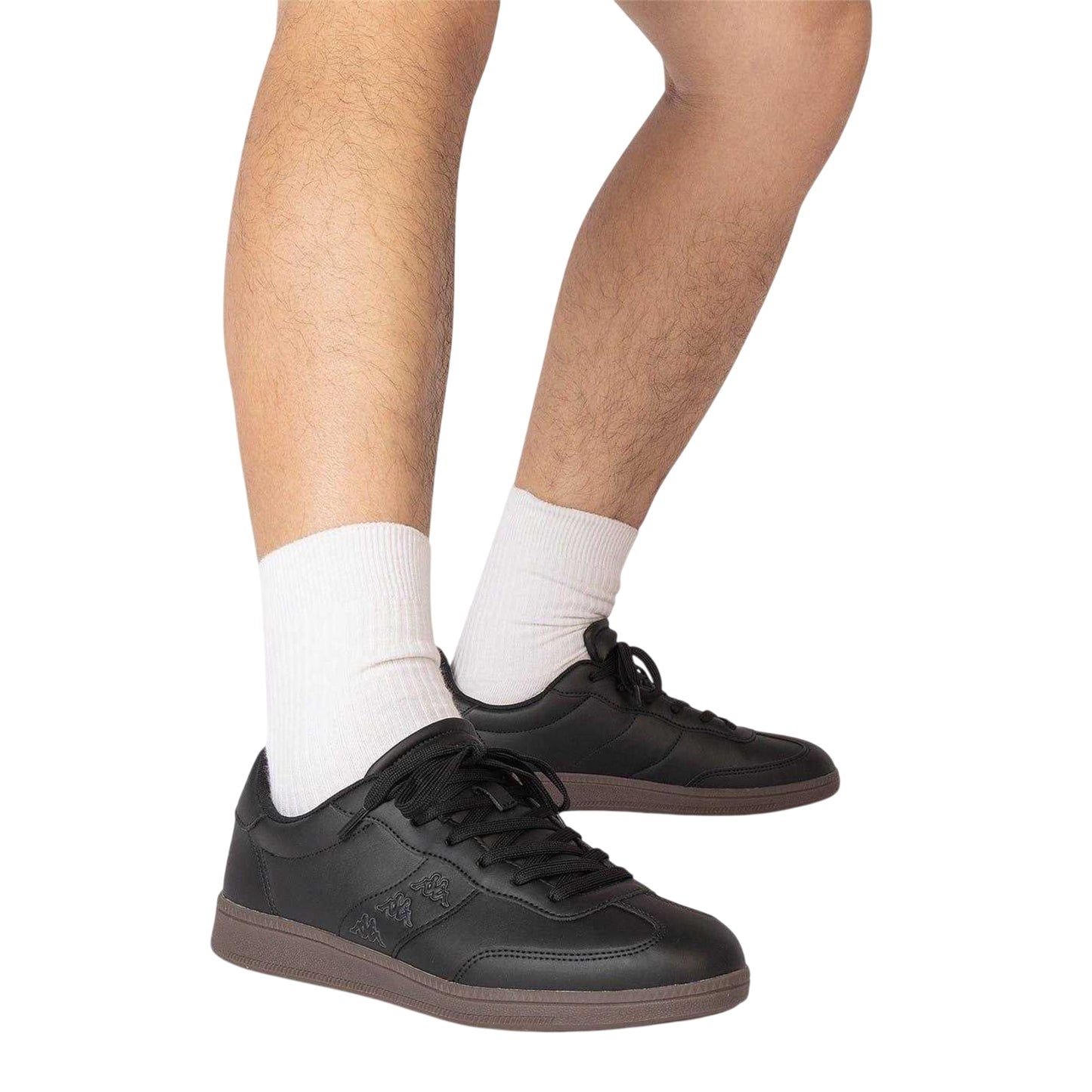 Black - Side - Kappa Mens Scafa Trainers