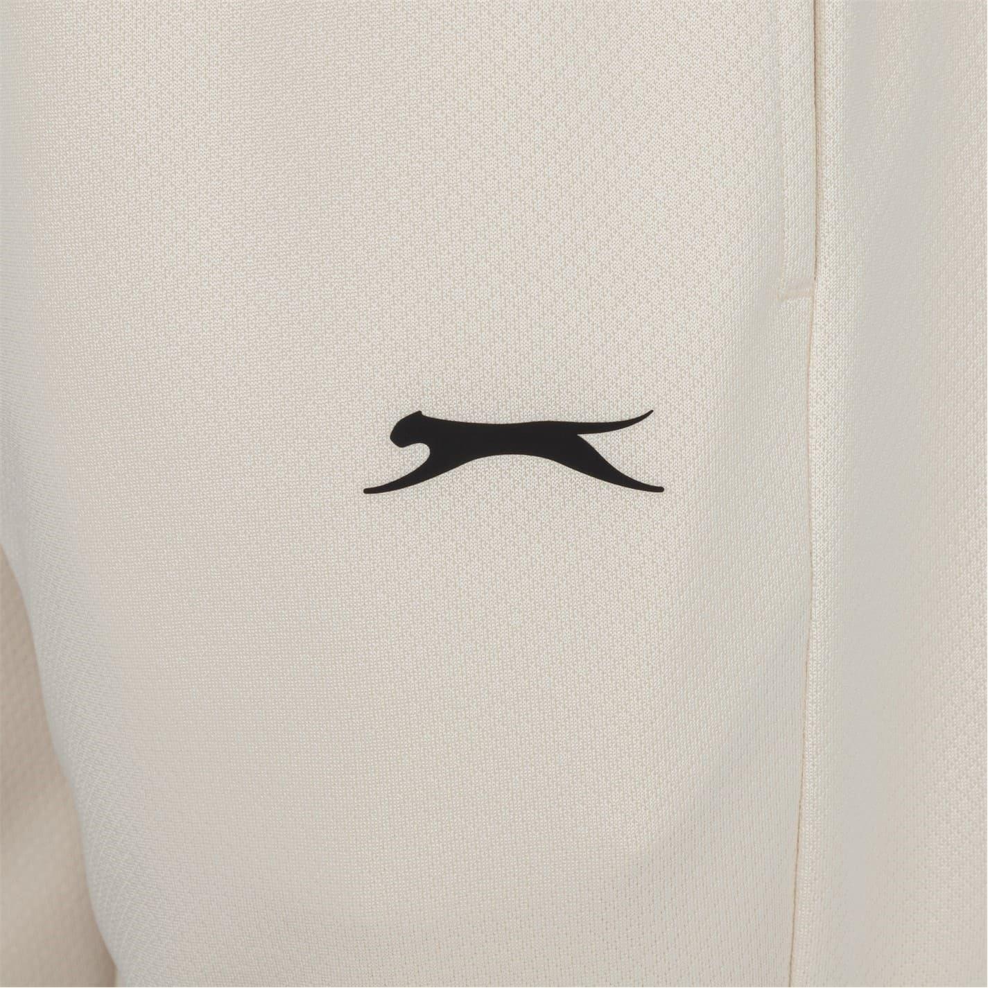 Cream - Side - Slazenger Mens Logo Cricket Trousers