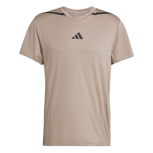 Brown - Front - Adidas Mens Designed 4 Training T-Shirt