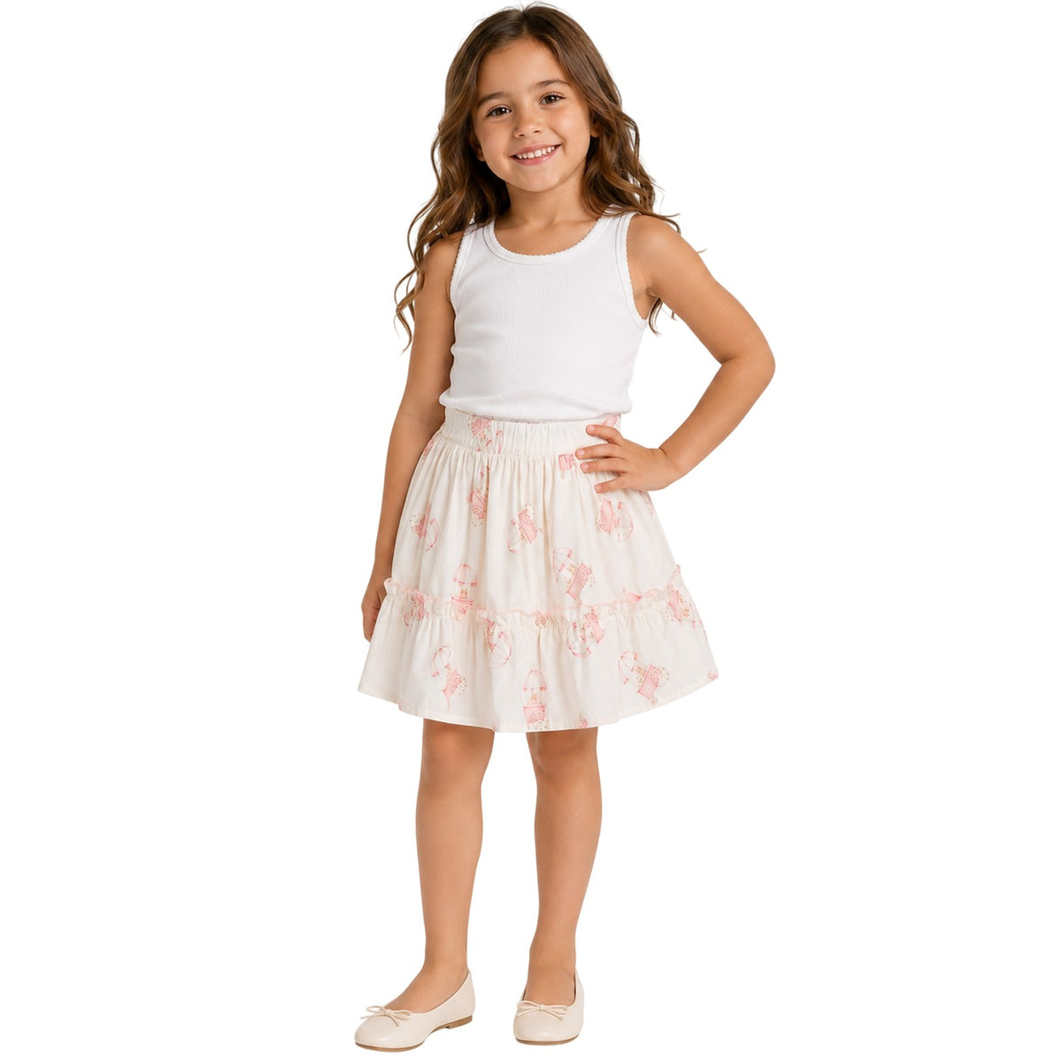 Pale Pink - Side - Phi Girls Candy Cart Mini Skirt