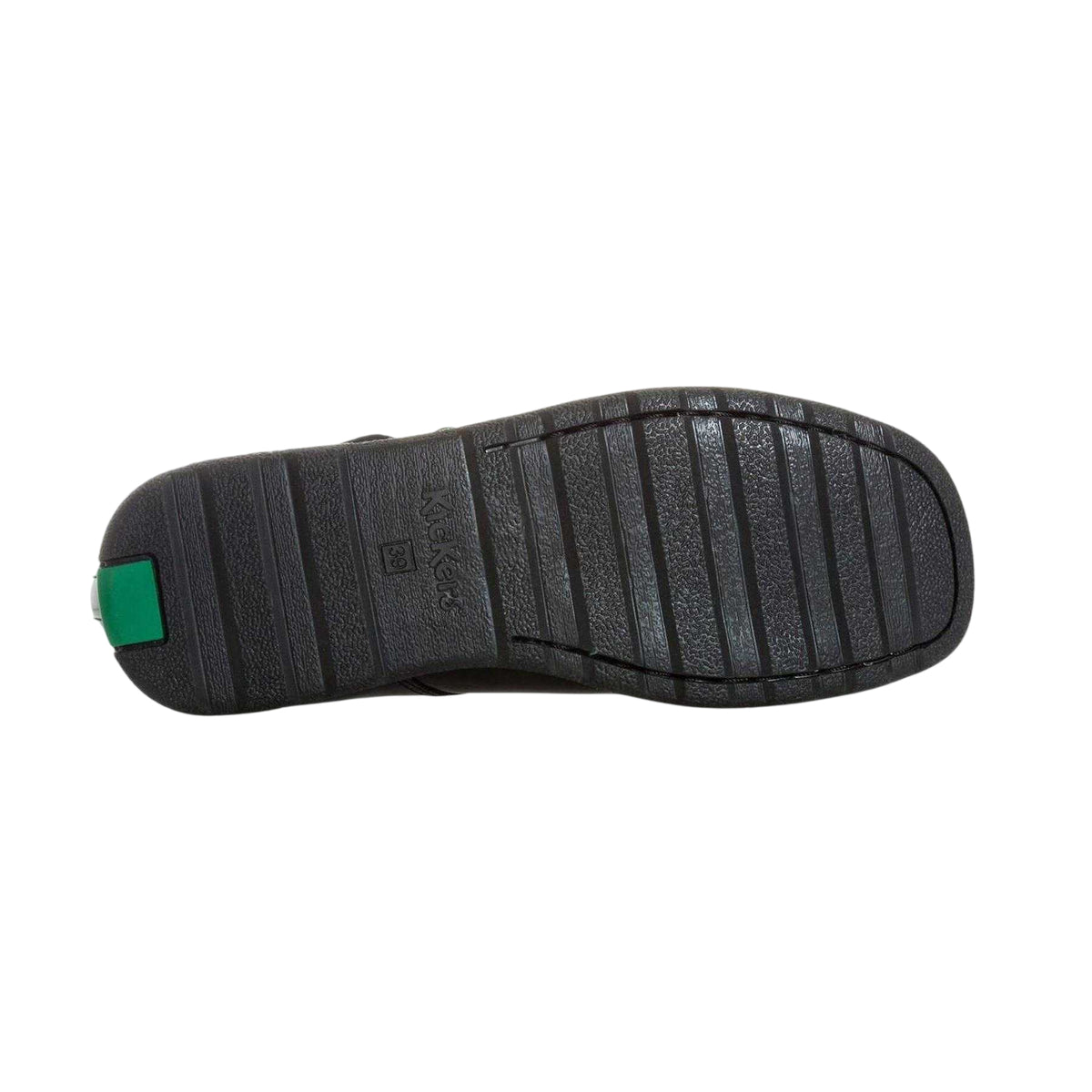 Black - Lifestyle - Kickers Girls Fragma Patent Leather T-Bar School Shoes