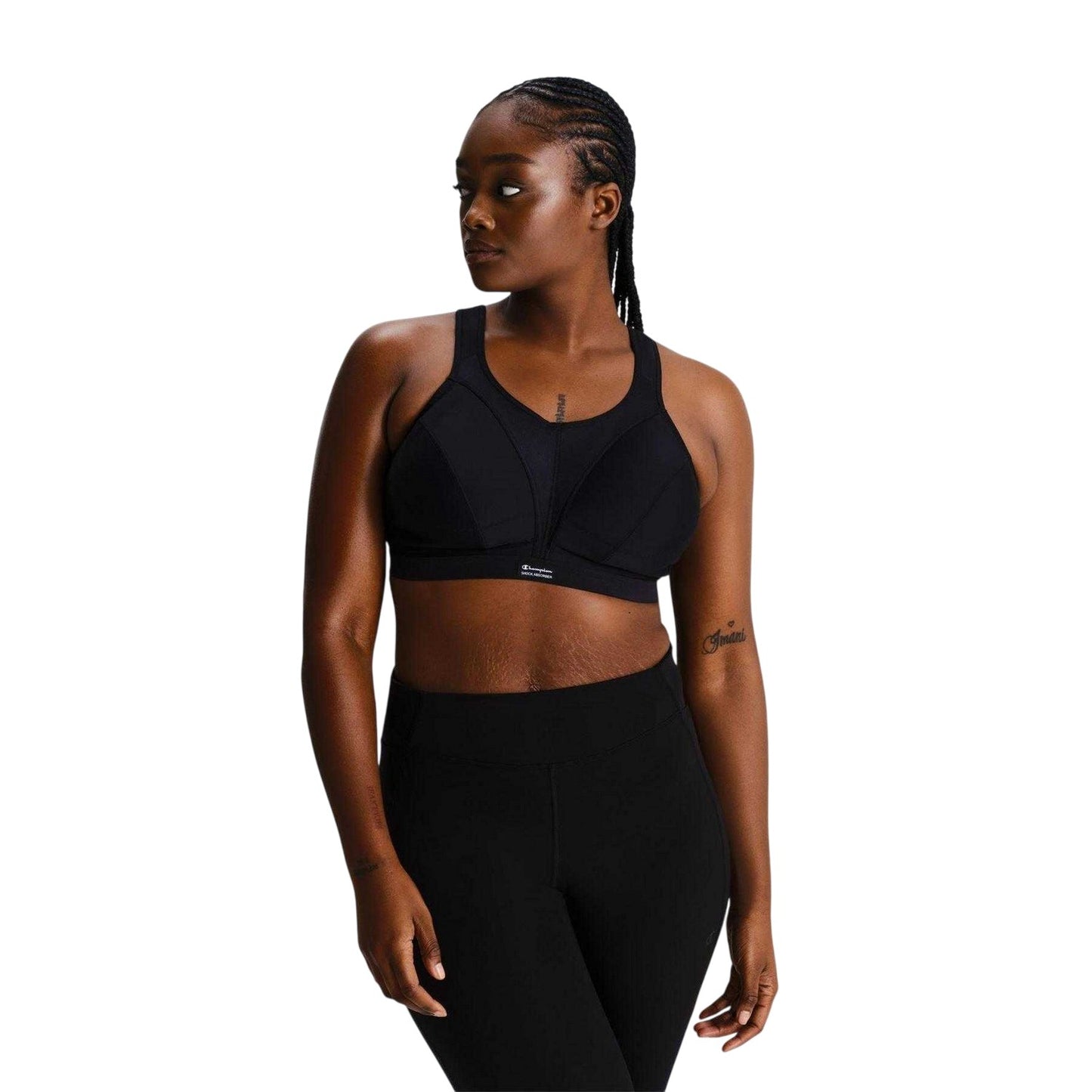 Black - Lifestyle - Champion Womens-Ladies D+ Max Shock Absorber Sports Bra