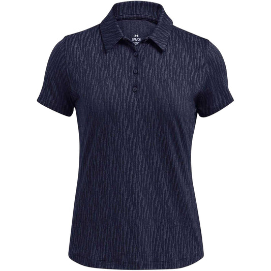 Blue - Front - Under Armour Womens-Ladies Playoff 3.0 Jacquard Polo Shirt