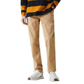 Beige - Side - Lacoste Mens Gabardine Stretch Slim Trousers