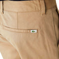 Beige - Pack Shot - Lacoste Mens Gabardine Stretch Slim Trousers