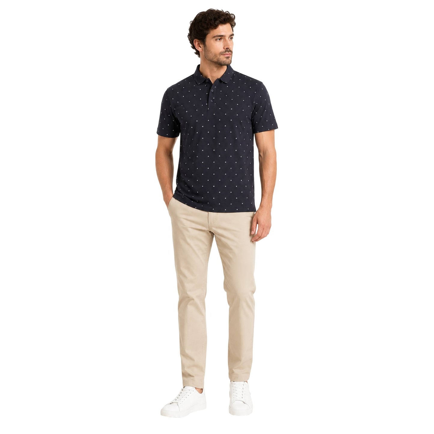 Navy - Lifestyle - Armani Exchange Mens Short-Sleeved Polo Shirt