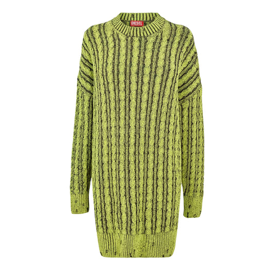Green - Front - Diesel Womens-Ladies Pantse Maglia Sweater Dress