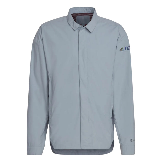 Grey - Front - Adidas Mens Terrex Myshelter Overshirt