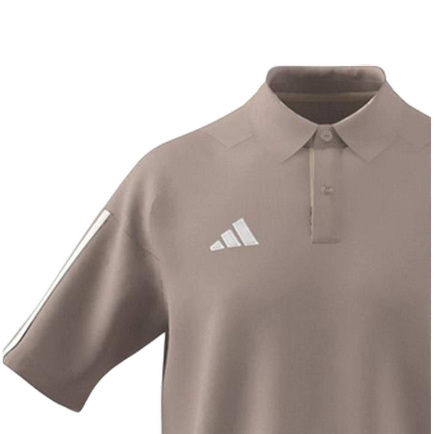 Brown - Lifestyle - Adidas Mens 3 Stripes Performance Polo Shirt