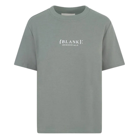 Sage - Front - Blank Essentials Womens-Ladies Essentials Logo Boyfriend T-Shirt