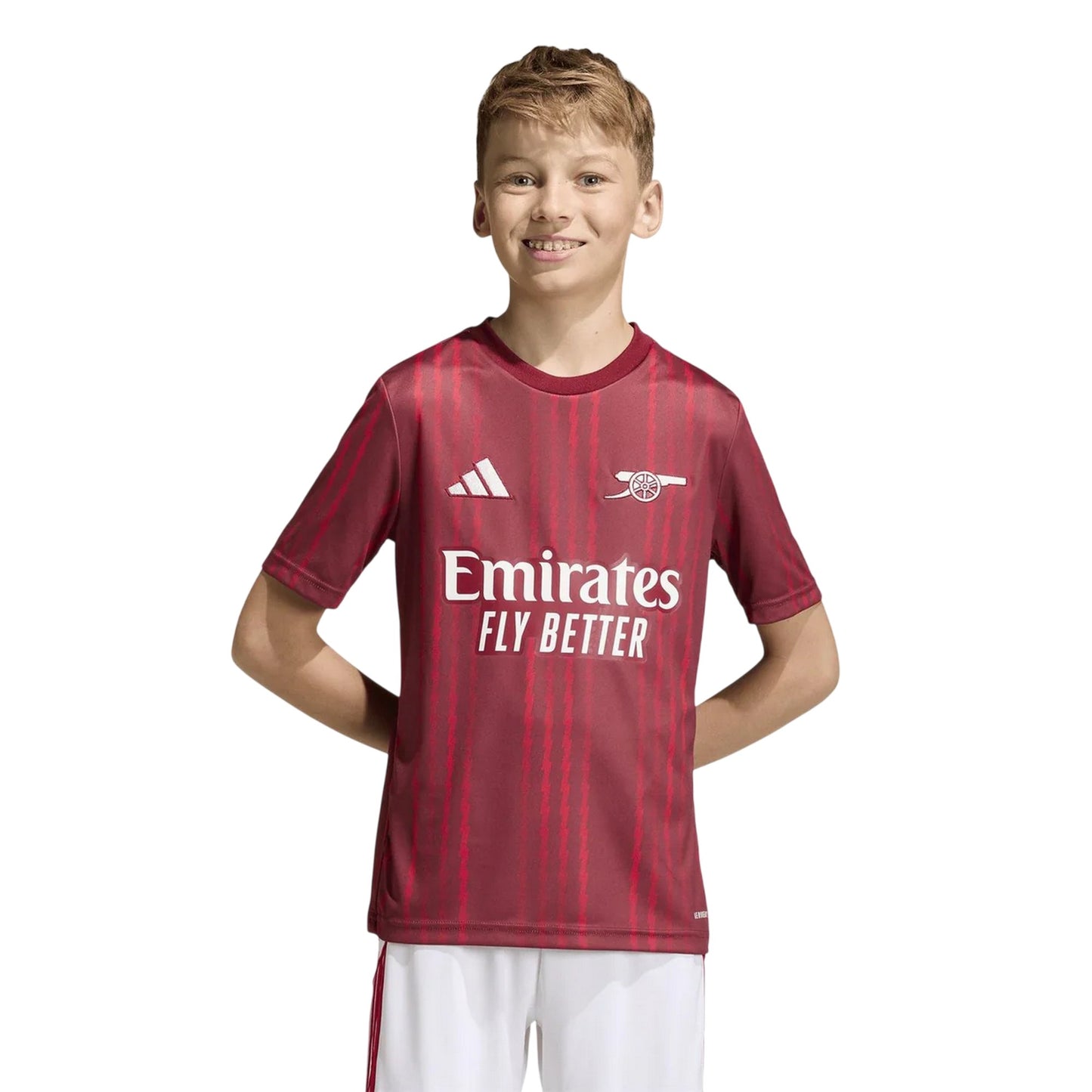 Red-Orange - Pack Shot - Adidas Childrens-Kids Arsenal FC T-Shirt