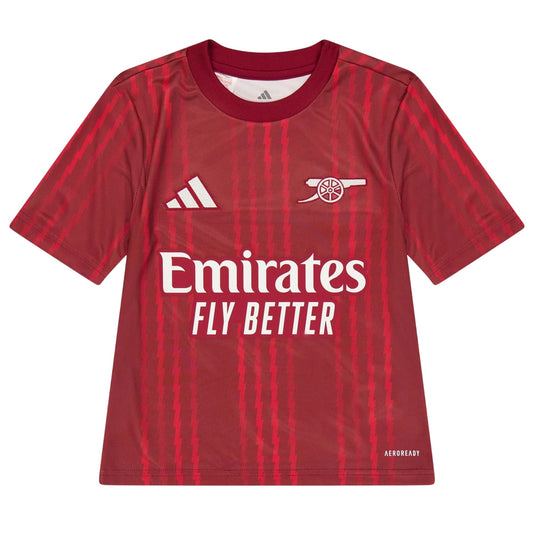Red-Orange - Front - Adidas Childrens-Kids Arsenal FC T-Shirt