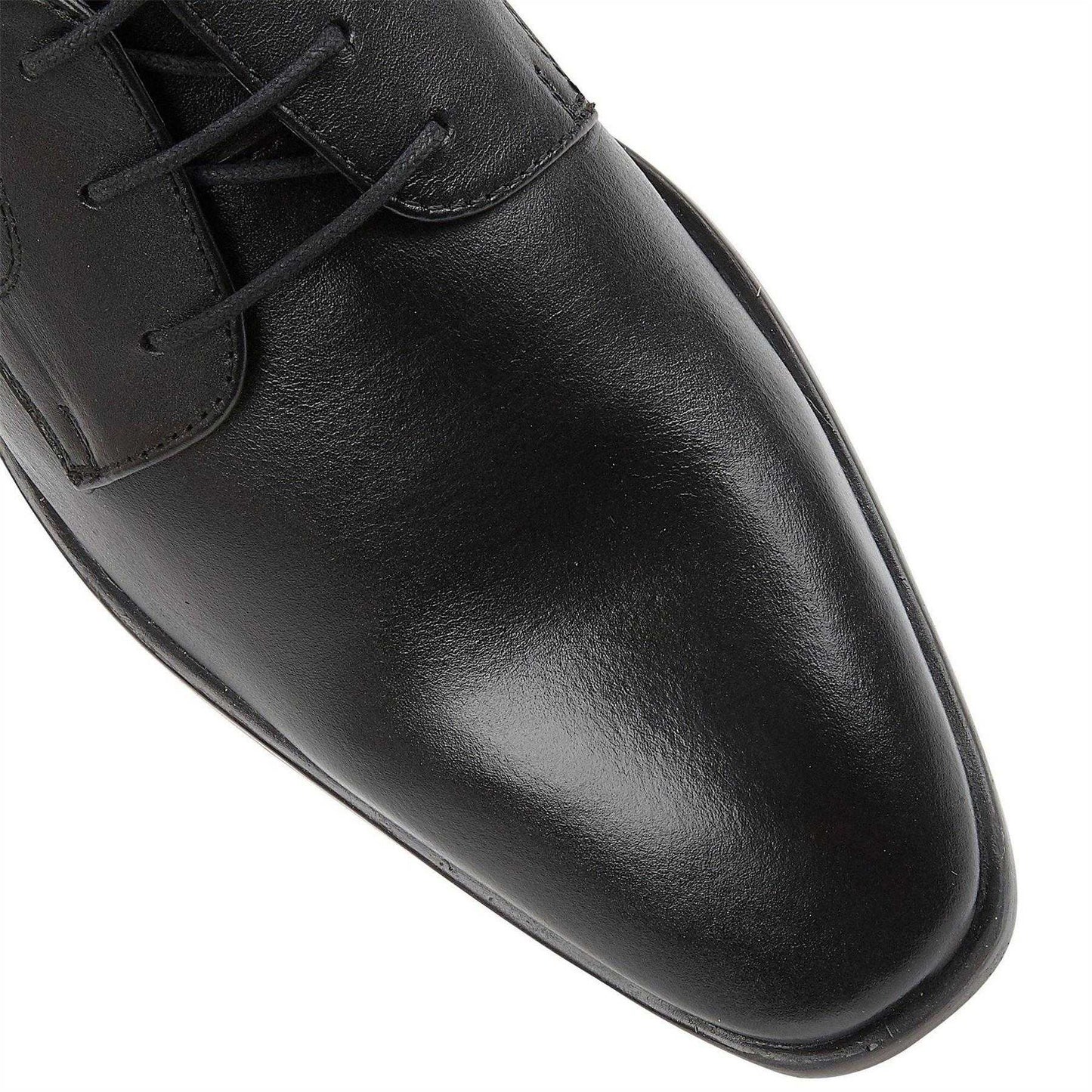 Black - Lifestyle - Lotus Shoes Mens Ross Leather Derby Shoes