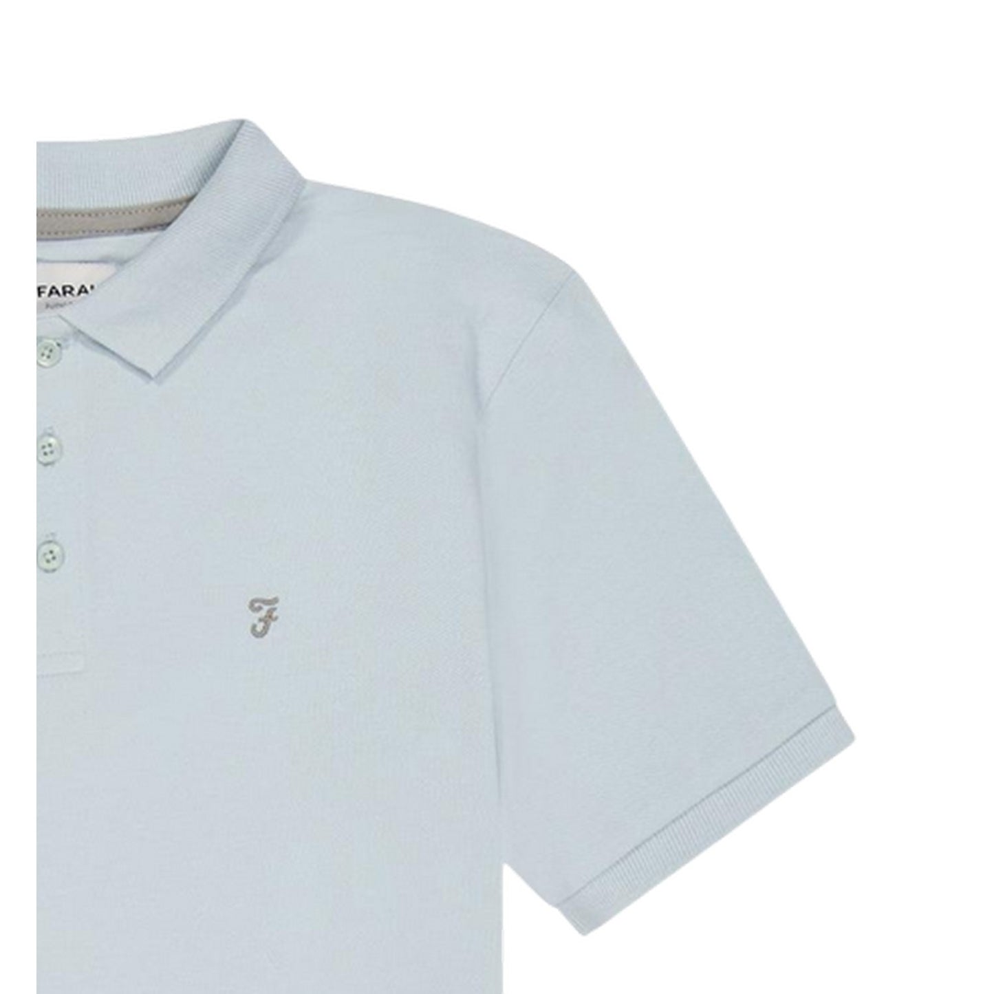 Fresh Water Blue - Lifestyle - Farah Boys Bugsworth Embroidered Short-Sleeved Polo Shirt