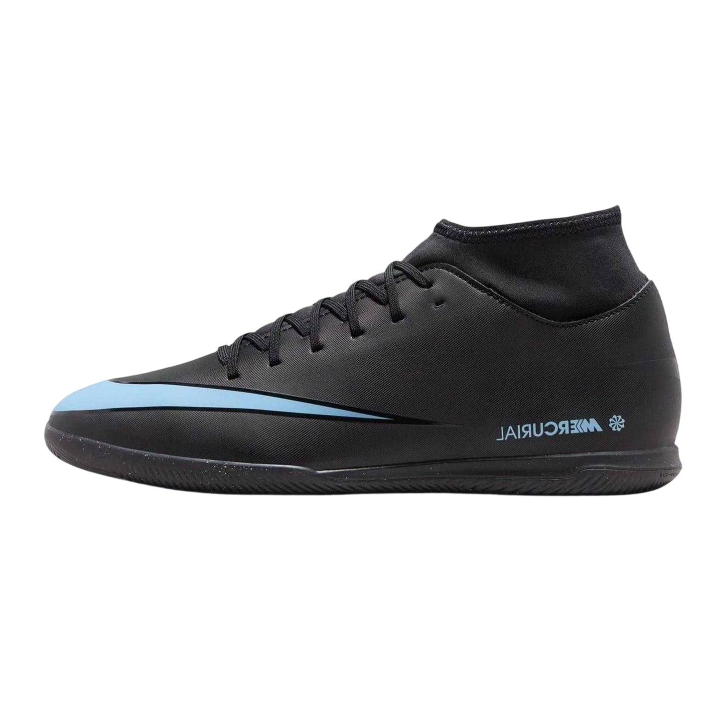 Black-Blue - Side - Nike Mens Mercurial Superfly 10 Indoor Football Shoes