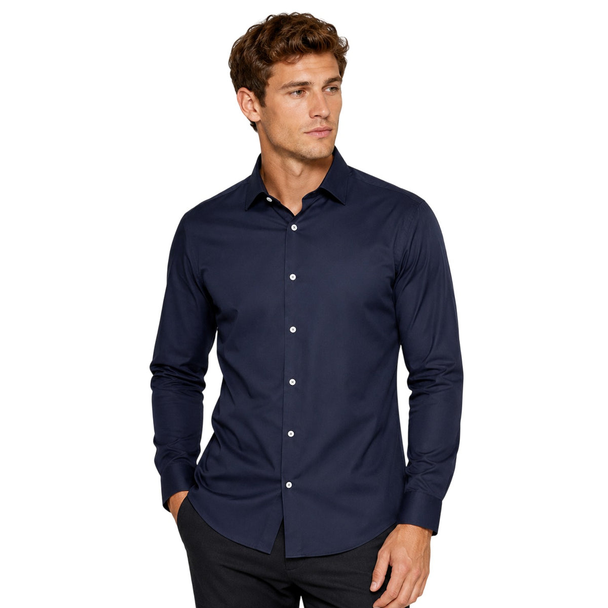 Dark Blue - Lifestyle - Boss Mens Oxford Long-Sleeved Formal Shirt