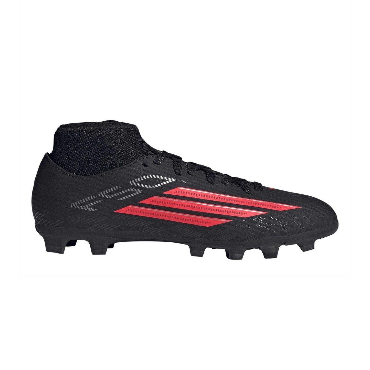 Black-Red - Lifestyle - Adidas Childrens-Kids F50 League Firm Ground Football Boots