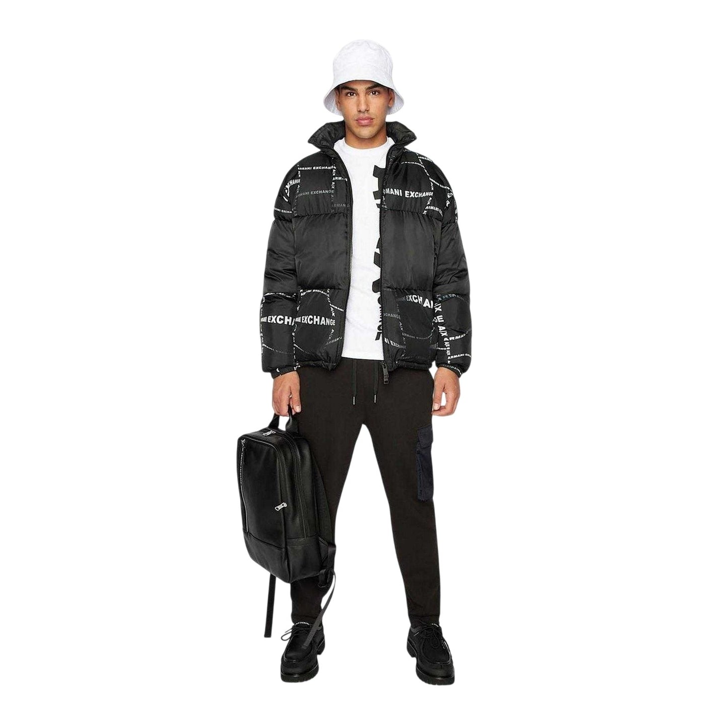 Black - Lifestyle - Armani Exchange Mens Plain Trousers