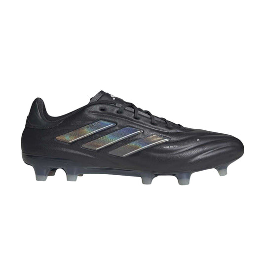 Black-Grey - Front - Adidas Mens Copa Pure Elite Calf Leather Firm Ground Football Boots