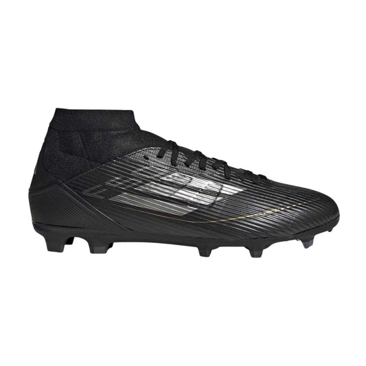 Black-Silver - Front - Adidas Mens F50 League Firm Ground Football Boots