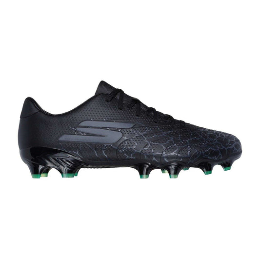 Black-Silver - Front - Skechers Unisex Adult SKX 1.5 Cracked Firm Ground Football Boots