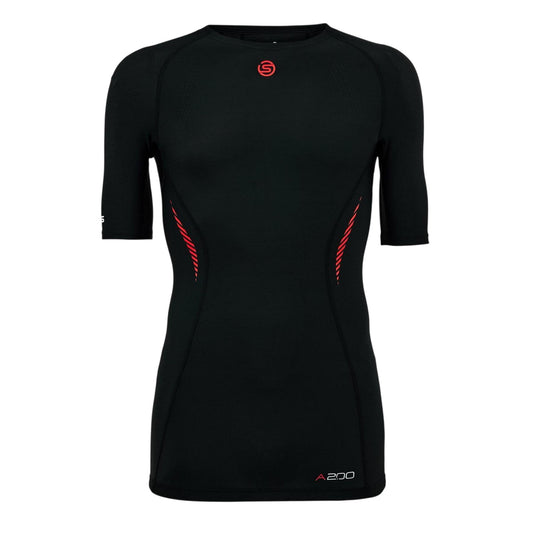 Black - Front - Skins Mens A200 Lightweight Compression Shirt