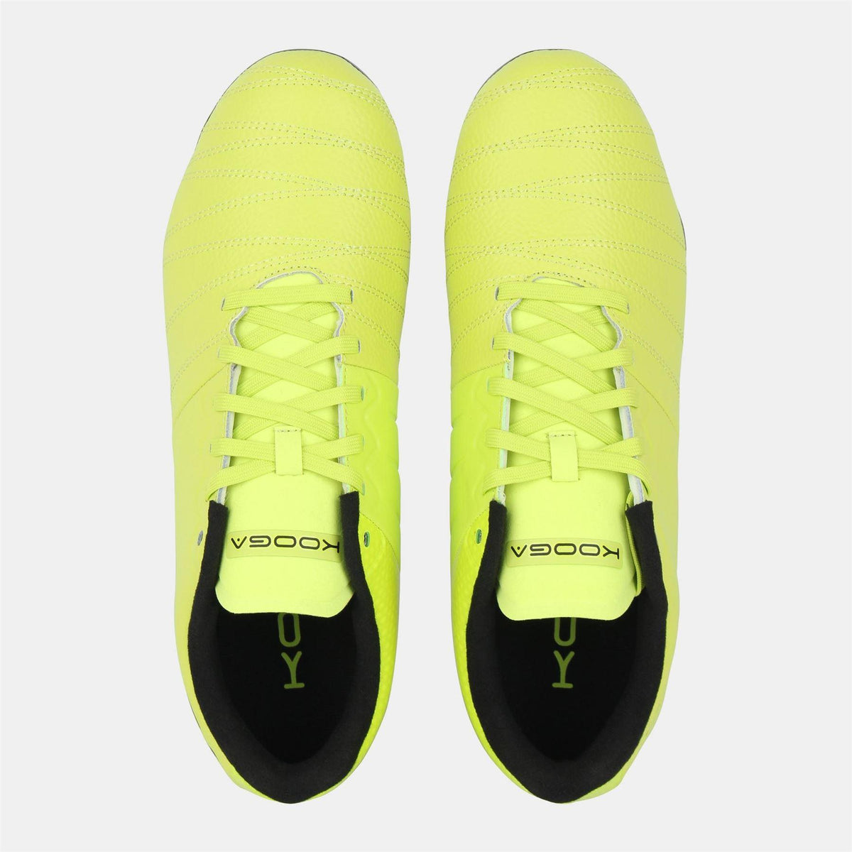 Yellow-Black - Lifestyle - KooGa Mens Power SG Leather Rugby Boots