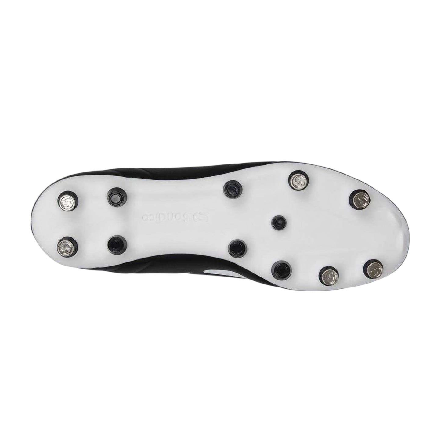 Black-White - Lifestyle - Sondico Childrens-Kids Strike Soft Ground Football Boots