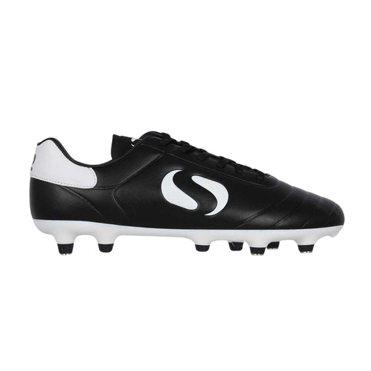 Black-White - Front - Sondico Childrens-Kids Strike Soft Ground Football Boots