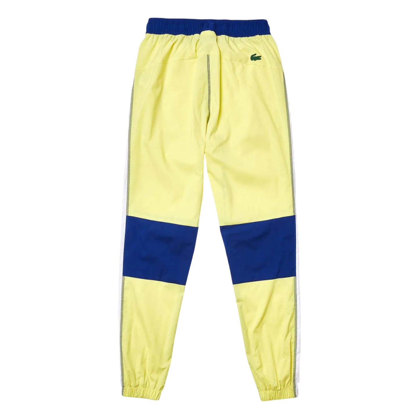 Yellow-Blue - Back - Lacoste Womens-Ladies Colour Block Jogging Bottoms