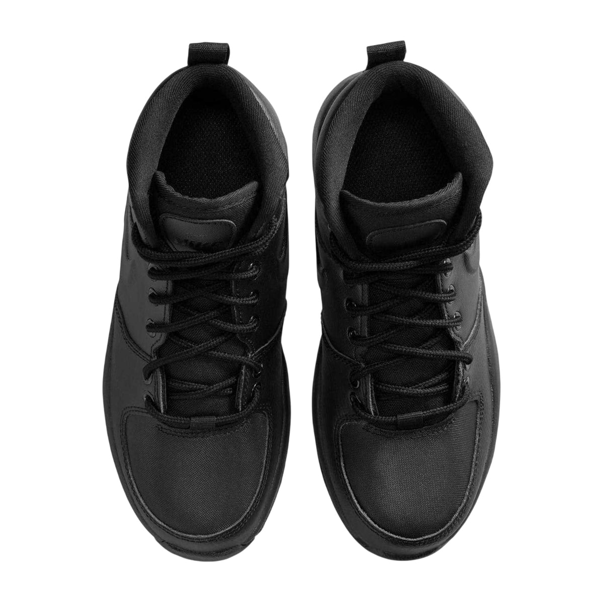 Triple Black - Lifestyle - Nike Womens-Ladies Manoa Leather Lace Up Ankle Boots