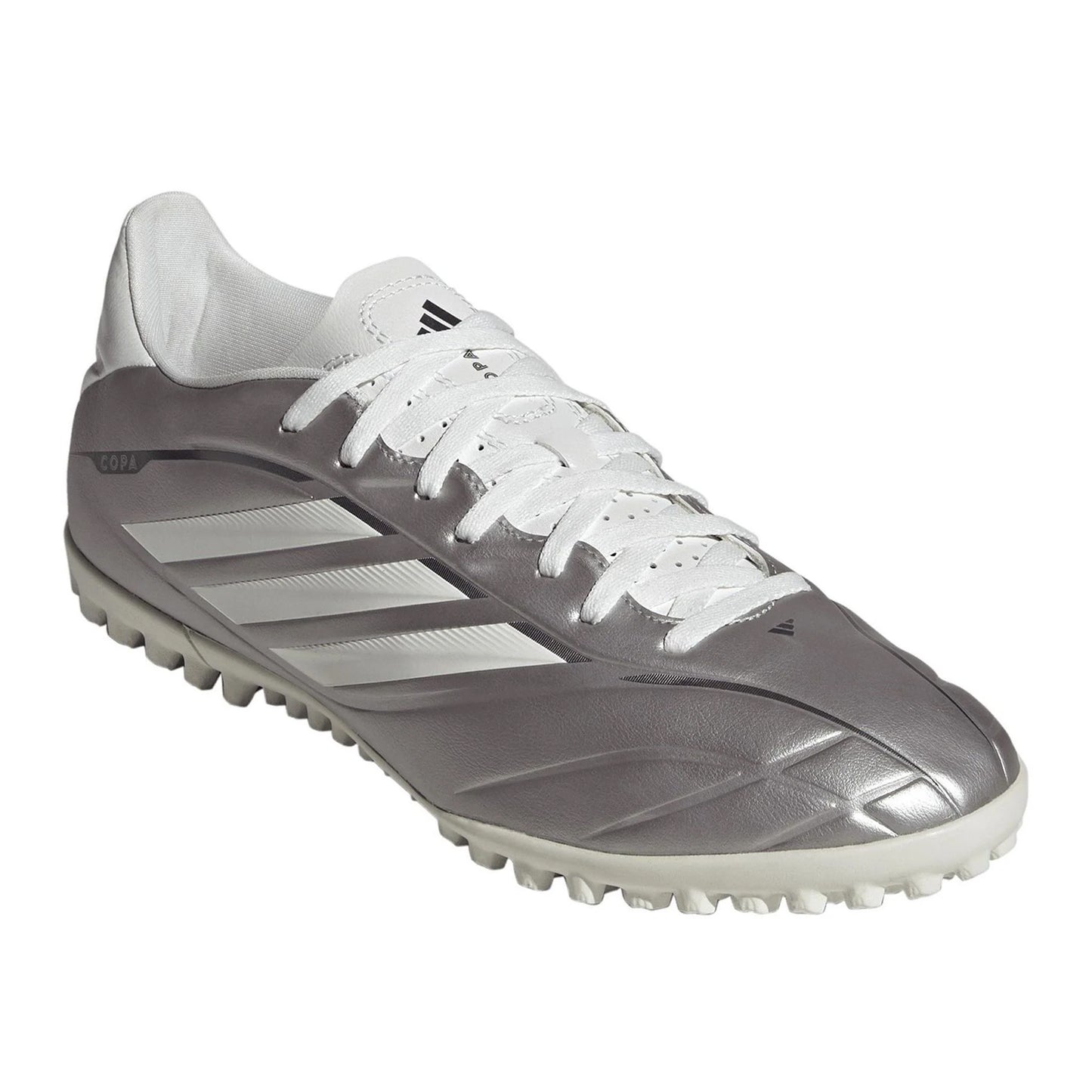 Silver - Close up - Adidas Mens F50 League 3 Stripes Football Boots