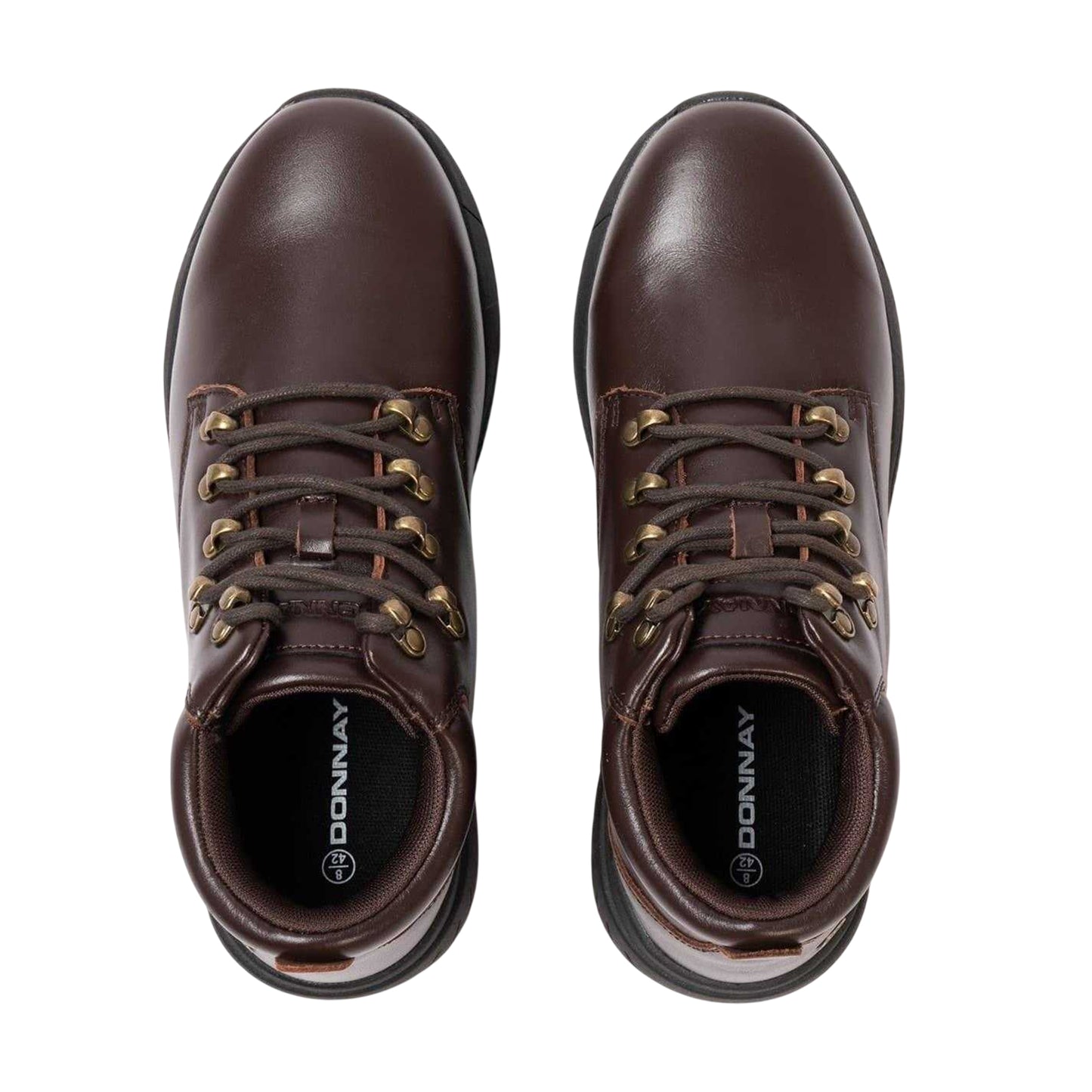 Dark Brown - Lifestyle - Donnay Mens Leather Chukka Boots