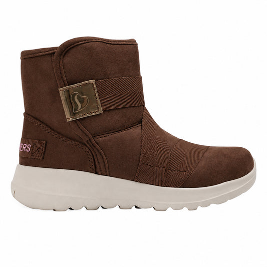 Brown - Front - Skechers Childrens-Kids Slip-on Trainers