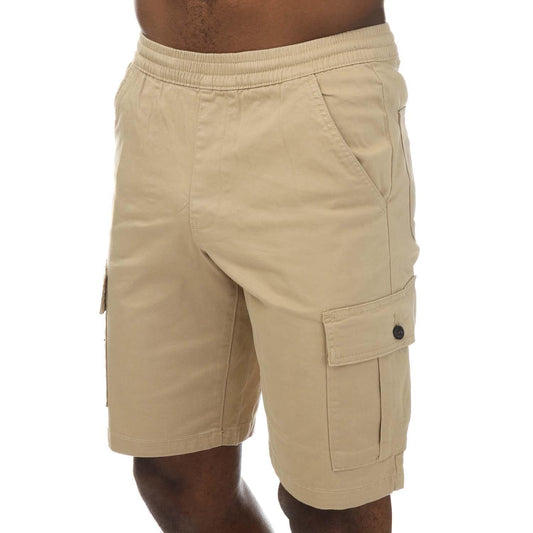 Sand - Front - Farah Mens Crane Cargo Shorts